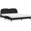 Image de vidaXL Lit avec Matelas Lit Rembourré avec Coussin de Tête de Lit Lit Double Lit Adulte Meuble de Chambre à Coucher 3208810