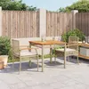 Image de vidaXL Ensemble à Manger de Jardin avec Coussins 3 pcs Table et Chaise de Terrasse Meubles de Patio Mobilier dExtérieur 3213578