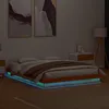 Image de vidaXL Cadre de lit à LED sans matelas 160x200 cm bois massif 844416
