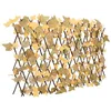 Image de vidaXL Treillis de Feuille dÉrable Artificiel Extensible Écran de Clôture Brise-vue d Intimité Décoration de Jardin 366594
