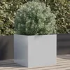 Image de vidaXL Jardinière Lit Surélevé Bac à Fleurs Pot de Plantes Boîte à Fleurs Jardin Patio Terrasse Argenté 42x40x39 cm 841557