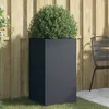 Image de vidaXL Jardinière Bac à Fleurs Pot de Plantes Boîte à Fleurs Jardinière Surélevée de Jardin Patio Terrasse Anthracite 841579