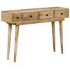 Image de vidaXL Table console 110x30x75 cm bois de manguier massif bout de canapé table console de couloir table console de salon 376069