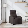 Image de vidaXL Fauteuil Inclinable Chaise avec Repose-pieds Siège avec Dossier et Accoudoirs Salle de Séjour Moderne Marron 374170