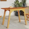 Image de vidaXL Table à Manger de Jardin Table de Repas Meuble d’Extérieur Table à Dîner de Terrasse Patio Moderne Bois Massif 366372