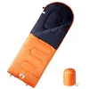 Image de Sac de couchage - vidaXL - 94440 - 3-4 saisons - Orange et noir - Rectangulaire