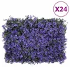Image de Clôture à feuilles artificielles 24 pcs violet 40x60 cm