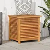 Image de Boîte de rangement de jardin persiennes 60x50x56cm bois acacia