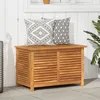 Image de Boîte de rangement - VIDAXL - 90x50x56 cm - Bois dacacia - Durable - Résistant à leau
