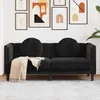 Image de vidaXL Canapé avec Coussins 2 Places Chaise avec Accoudoirs et Dossier Siège avec Pieds Fauteuil TV de Salon Moderne 372637