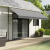 Image de vidaXL Tissu de remplacement de cantonnière d’auvent rayure anthracite 367764