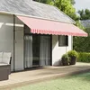 Image de vidaXL Tissu de remplacement de cantonnière d'auvent rouge blanc 45 m 367801