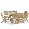 Image de vidaXL Ensemble à manger de jardin 9 pcs bois dacacia solide 3214241