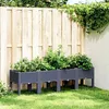 Image de vidaXL Jardinière avec Pieds Bac à Fleurs Pot à Plantes Boîte à Fleurs Jardin Terrasse Patio Extérieur Bleu Gris 367901