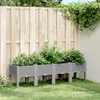 Image de vidaXL Jardinière avec Pieds Lit Surélevé Bac à Fleurs Pot de Plantes Jardin Patio Terrasse Arrière-cour Extérieur Gris 367902