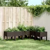 Image de vidaXL Jardinière avec Pieds Lit Surélevé Bac à Fleurs Pot de Plantes Jardin Patio Terrasse Arrière-cour Extérieur 367910
