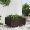 Image de vidaXL Jardinière à Roulettes Lit Surélevé de Jardin avec Roues Pot de Fleurs Bac à Plantes Boîte de Plantation Patio 367997
