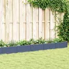 Image de vidaXL Jardinière avec Piquets Bac à Fleurs Pot à Plantes Boîte à Fleurs Jardin Terrasse Patio Extérieur Bleu Gris 368024