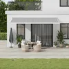 Image de vidaXL Auvent rétractable anthracite et blanc 5x3 m tissu et aluminium store auvent de patio auvent de fenêtre stores 3216137