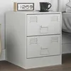 Image de vidaXL Table de chevet blanc 345x39x44 cm acier armoire meubles de chambre support téléphonique armoire dappoint 841629