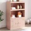 Image de vidaXL Buffet rose 67x39x107 cm acier armoire armoire latérale armoire de rangement armoires placard buffet haut 841668