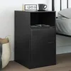 Image de vidaXL Table de chevet noir 345x39x62 cm acier 841763