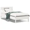Image de vidaXL Cadre de lit sans matelas blanc 90x200 cm bois de pin massif 842659
