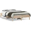 Image de vidaXL Cadre de lit sans matelas 140x190 cm bois de pin massif 842714