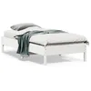 Image de vidaXL Cadre de lit sans matelas blanc 90x190 cm bois de pin massif 842727