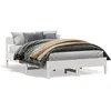 Image de vidaXL Cadre de lit sans matelas blanc 160x200 cm bois de pin massif 842743