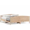 Image de vidaXL Cadre de lit avec tête de lit 200x200 cm Bois de pin massif 3216161