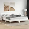 Image de vidaXL Cadre de Lit et Tête de Lit Lit Double avec Sommier à Lattes Lit Adulte Meuble de Chambre à Coucher Blanc 200x200 3216201