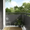 Image de vidaXL Paravent de balcon anthracite 300x80 cm résine tressée écran de jardin écran extérieur écran d’intimité de clôture 156235