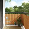 Image de vidaXL Paravent de balcon marron clair 600x80 cm résine tressée écran de jardin écran extérieur écran d'intimité de 156274