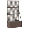 Image de Jardinière en métal - vidaXL - Marron - 70x30x135 cm - Design moderne - Robuste - Utilisation extérieure