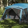 Image de vidaXL Tente de camping avec porche 4 personnes bleu imperméable tente abri de camping abri de jardin tente de jardin 94537