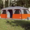Image de Tente familiale - vidaXL - Modèle cabine - 9 personnes - Imperméable - Gris