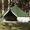 Image de vidaXL Tente familiale tipi 12 personnes vert imperméable tente tente de jardin abri extérieur tente de camping 94591