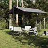 Image de vidaXL Bâche de camping gris et orange 300x294 cm imperméable bâche bâche imperméable bâche de camping légère bâche 94651