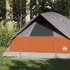 Image de vidaXL Tente Familiale à Dôme 6 Personnes Tente dOmbrage avec Sac de Transport Auvent de Camping Abri de Jardin Orange 94705