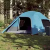 Image de vidaXL Tente de camping à dôme 4 personnes bleu imperméable tente abri de camping abri de jardin tente de jardin abri 94720