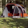 Image de vidaXL Tente de camping tunnel 4 personnes gris imperméable tente abri de camping abri de jardin tente de jardin abri 94745