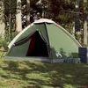 Image de vidaXL Tente de camping à dôme 4 personne vert imperméable tente abri de camping abri de jardin tente de jardin abri 94762
