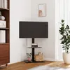 Image de Meuble TV d angle 2 niveaux pour 32 65 pouces noir