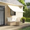Image de vidaXL Auvent rétractable crème 200x150 m tissu et acier store auvent de patio auvent de fenêtre stores auvent de 368759