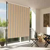 Image de vidaXL Store roulant dextérieur jaune et blanc 200x270 cm tissu acier 368775