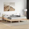 Image de vidaXL Cadre de Lit avec Tête de Lit Lit Double avec Sommier à Lattes Lit Adulte de Chambre Moderne 200x200 cm Bois de 3216357