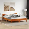 Image de vidaXL Cadre de Lit et Tête de Lit Lit Double avec Sommier à Lattes Lit Adulte de Chambre Moderne Cire Marron 180x200 cm 3216362