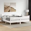 Image de vidaXL Cadre de lit sans matelas blanc 180x200 cm bois massif de pin 3216373