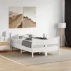 Image de vidaXL Cadre de lit sans matelas blanc 120x190 cm bois de pin massif 3216400